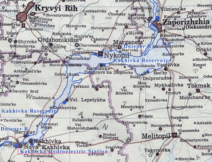 Image from entry Kakhovka Reservoir in the Internet Encyclopedia of Ukraine